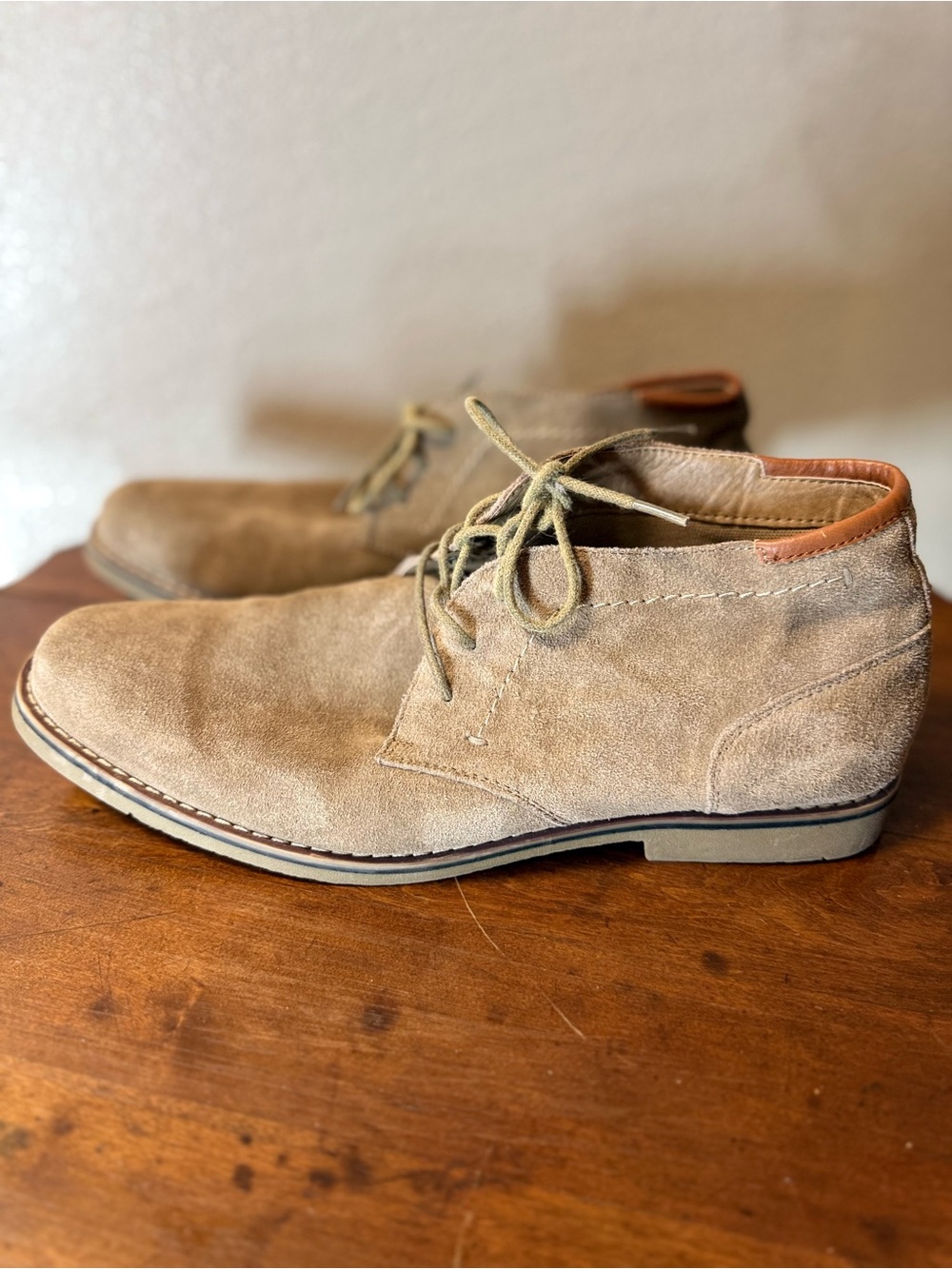 Sonoma+ vitalize Ortholite Men's Suede Chukka Boots in Light Tan